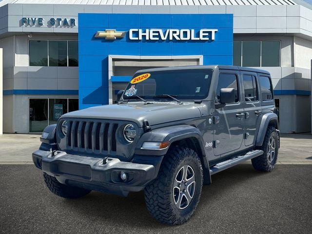 Used 2020 Gray Jeep Unlimited Sport S image 3