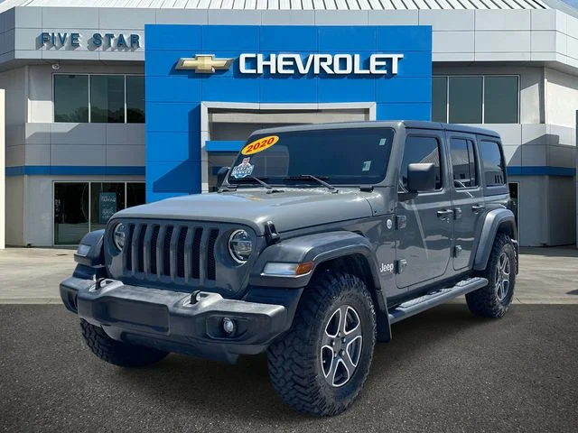 Used 2020 Gray Jeep Unlimited Sport S image 3