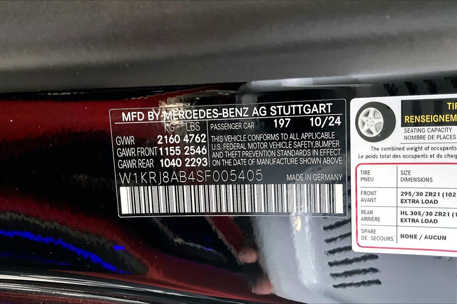 Certified Used 2025 Obsidian Black Metallic Mercedes-Benz AMG® GT 55 image 37