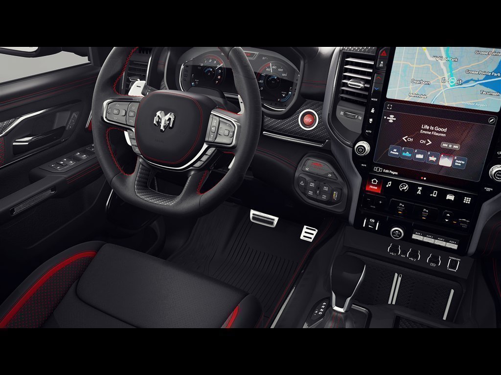 New 2027 Diamond Black Crystal Pearl-Coat Exterior Paint RAM TRX SRT image 9