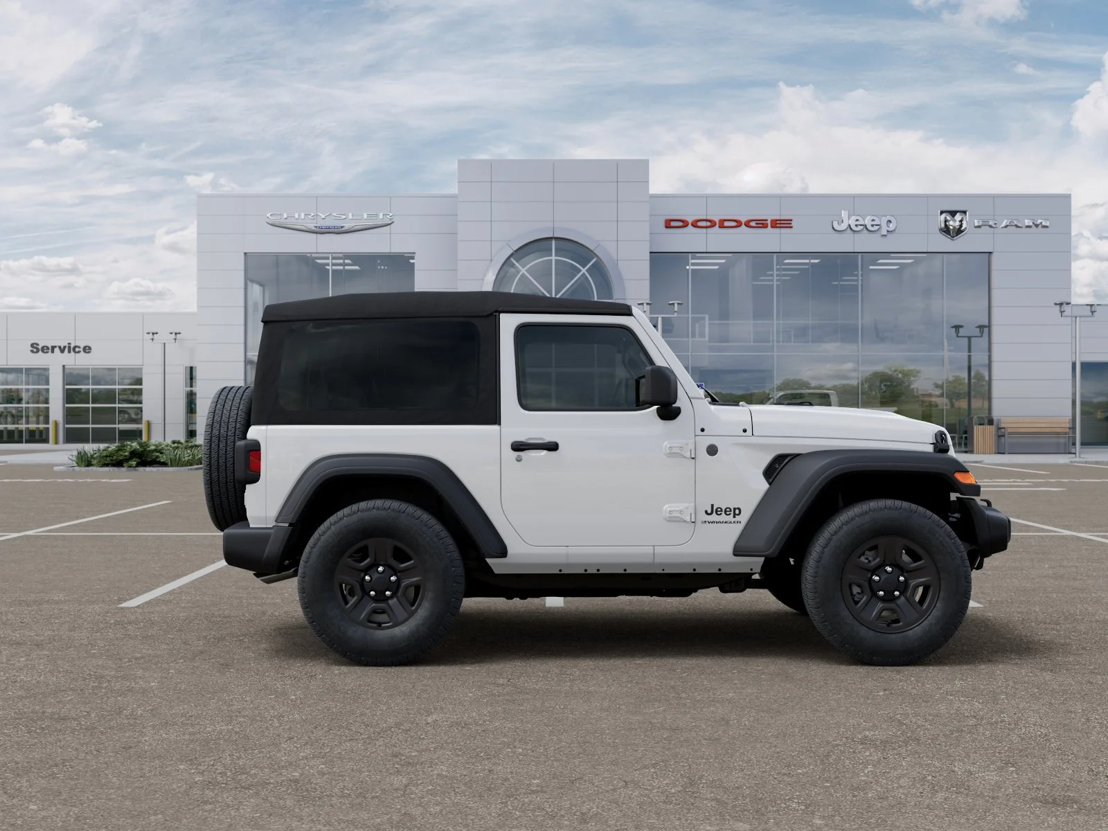 New 2026 Bright White Clear-Coat Exterior Paint Jeep Sport image 48