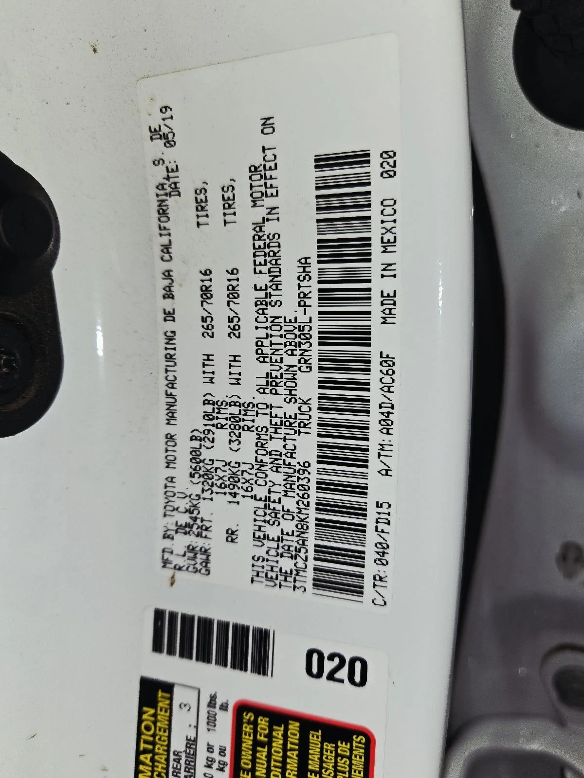 Used 2019 Super White Toyota TRD Off Road image 56