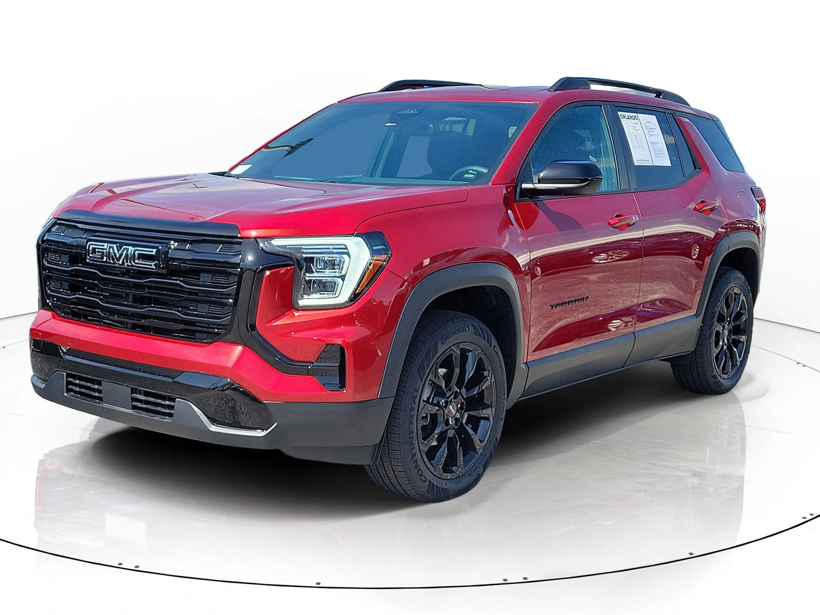 Used 2026 Volcanic Red Tintcoat GMC FWD Elevation image 3