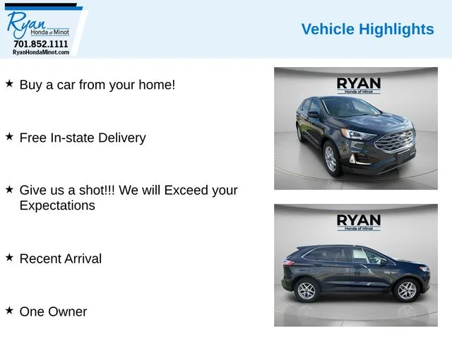 Used 2022 Blue Metallic Ford SEL image 5
