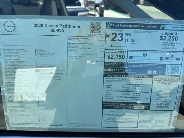 New 2026 Gun Metallic Nissan SL image 44