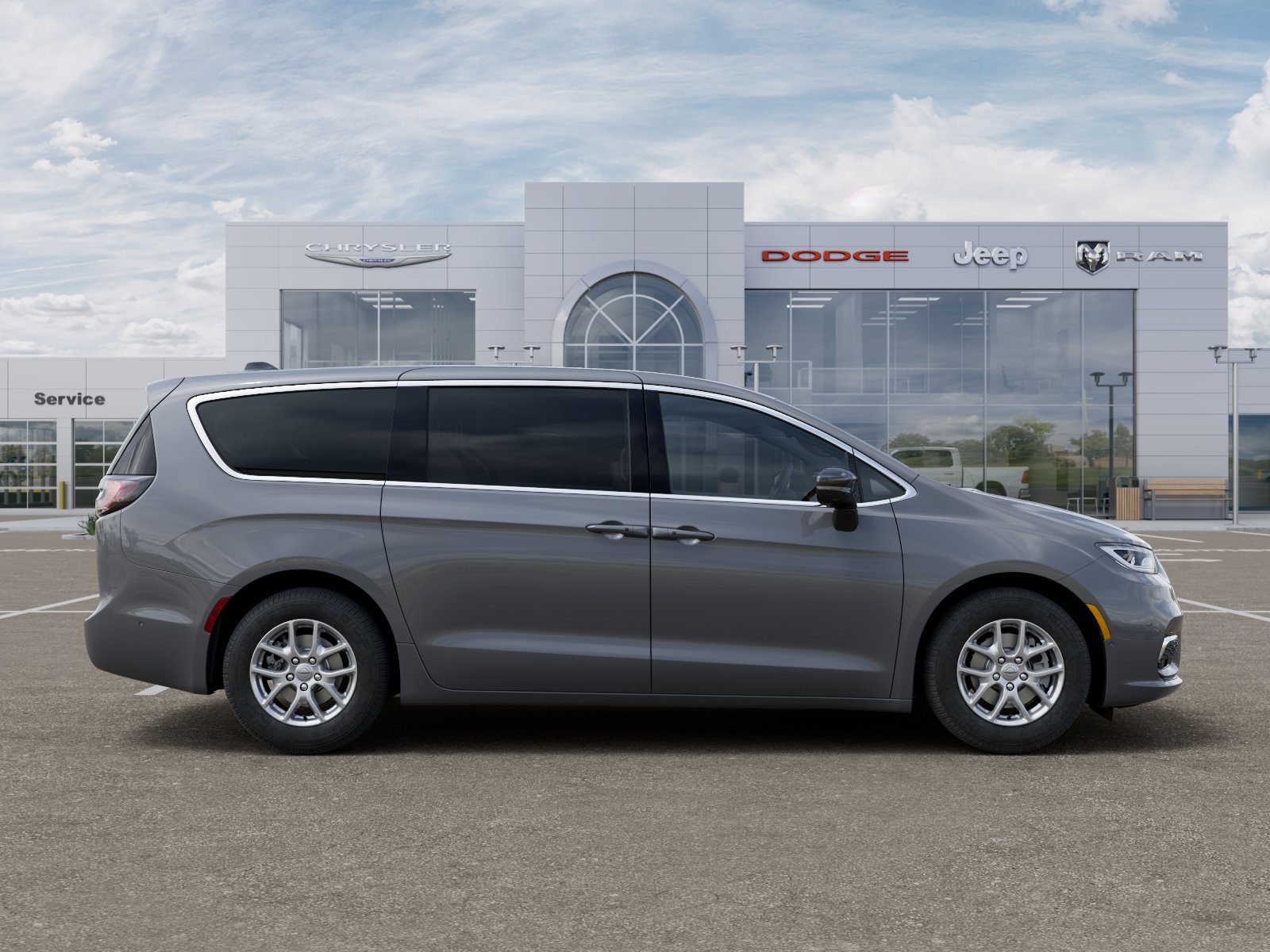 New 2025 Ceramic Gray Clear-Coat Exterior Paint Chrysler Select image 45