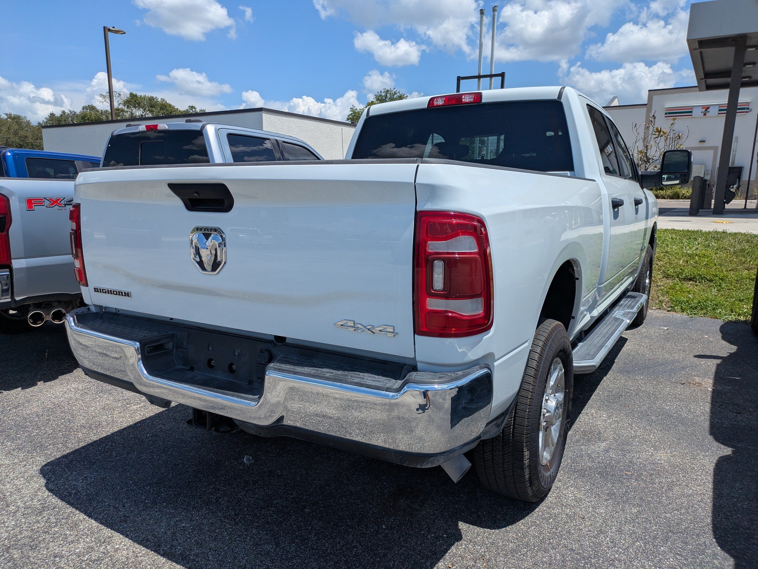 Used 2024 Bright White Clearcoat Ram Big Horn image 3
