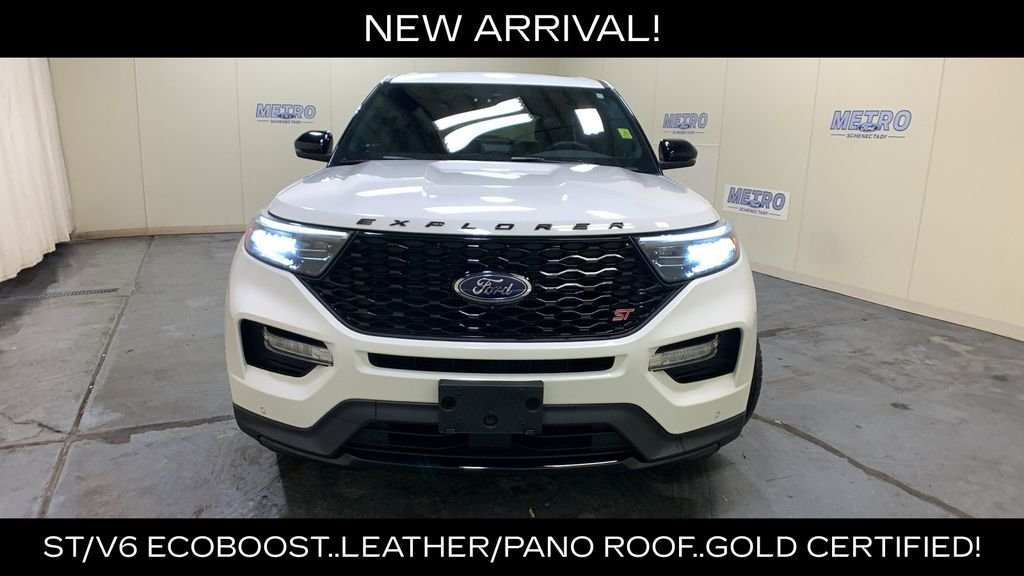 Certified Used 2022 White Metallic Ford ST image 54