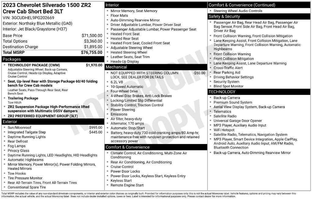 Used 2023 Blue Chevrolet ZR2 image 26