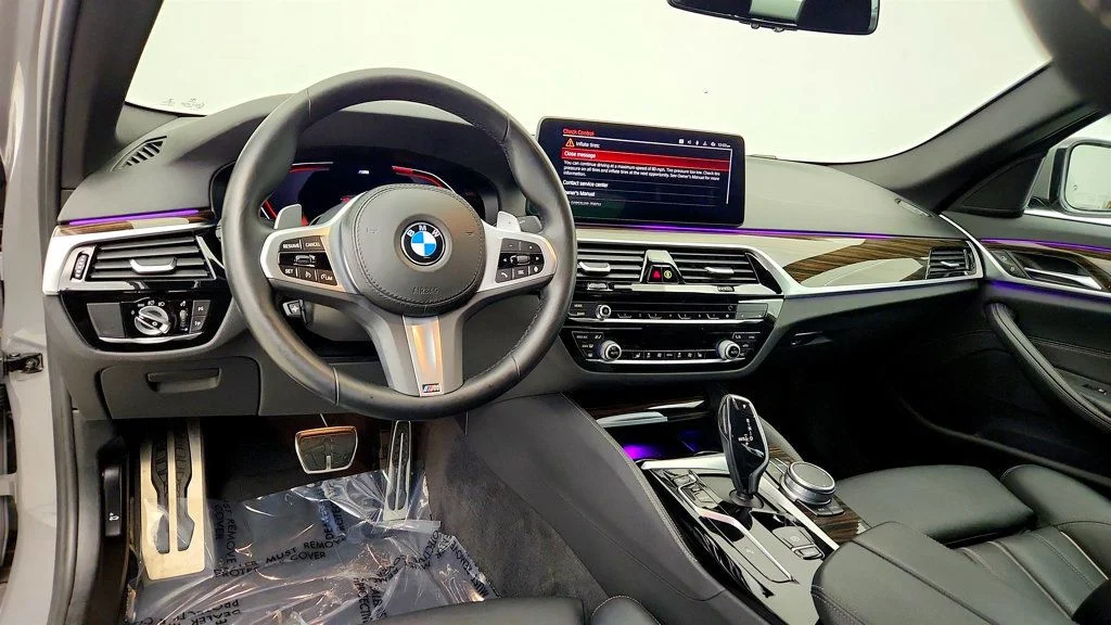 Used 2022 Bernina Grey Amber Effect Metallic BMW 530i Sedan w/ M Sport Pkg, 20