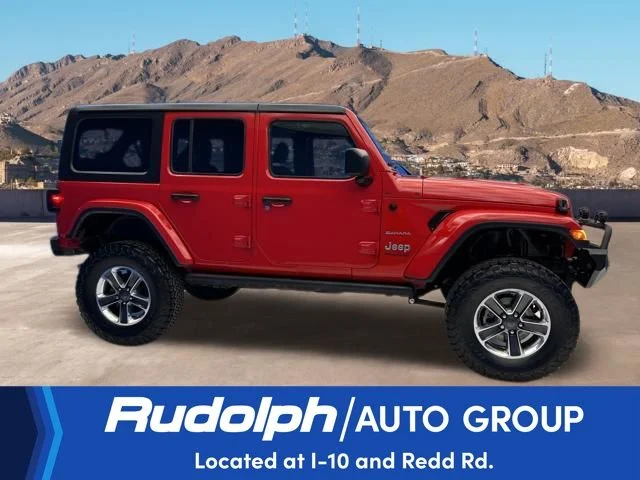Used 2019 Red Jeep Unlimited Sahara image 6
