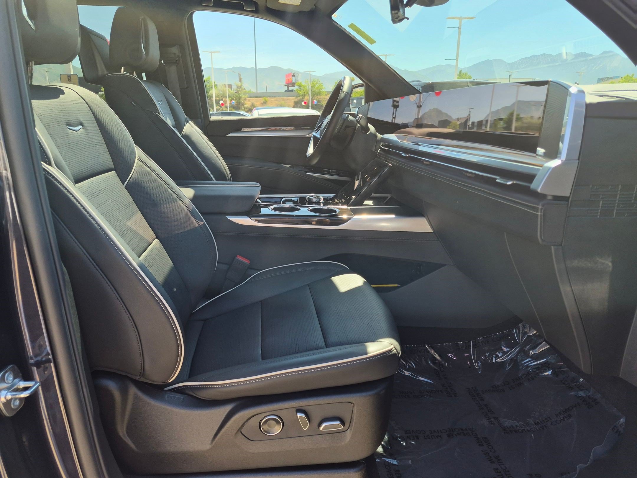 Used 2025 Galactic Gray Metallic Cadillac Premium Luxury image 30