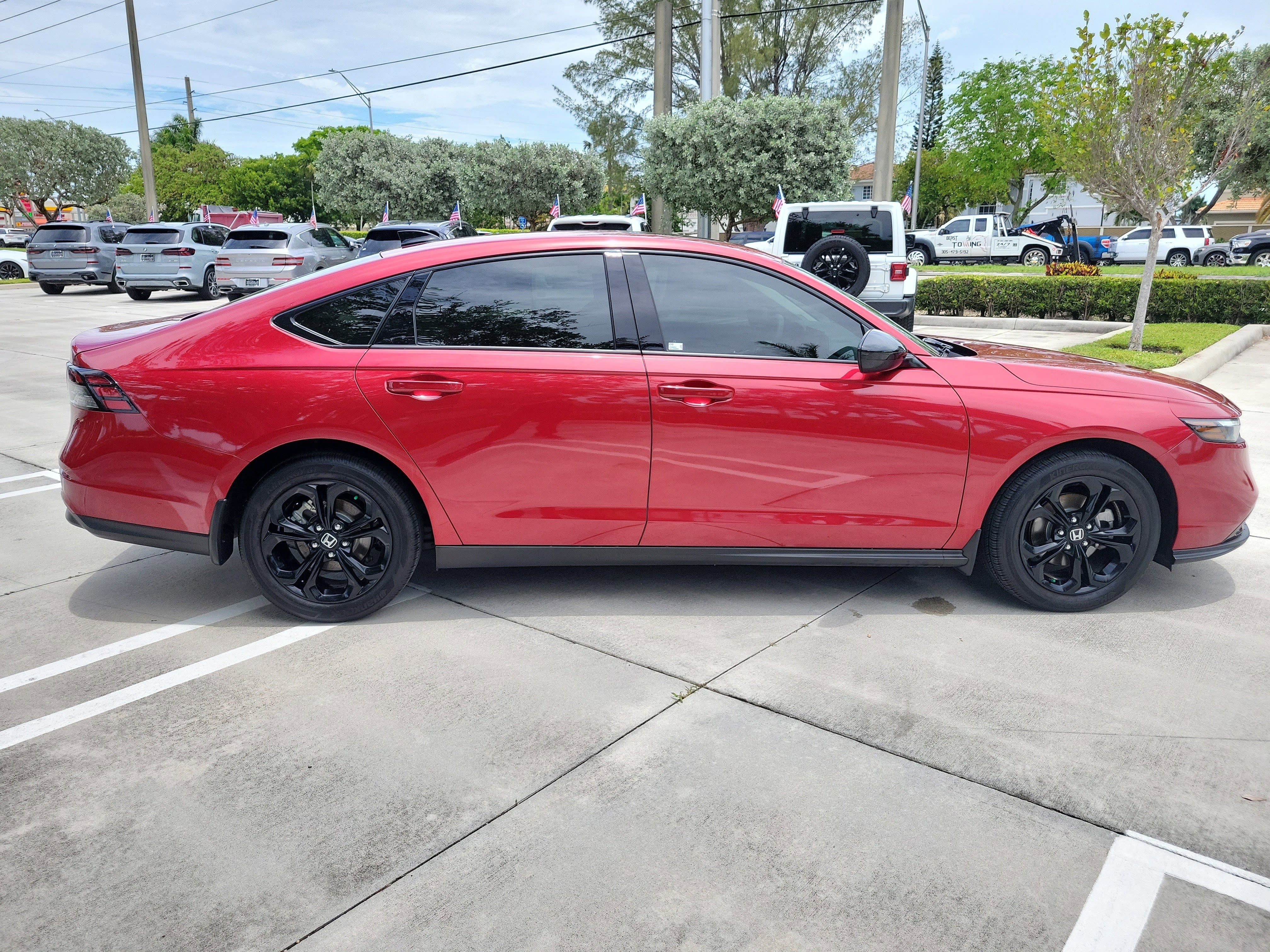 Used 2025 Radiant Red Metallic Honda SE image 10