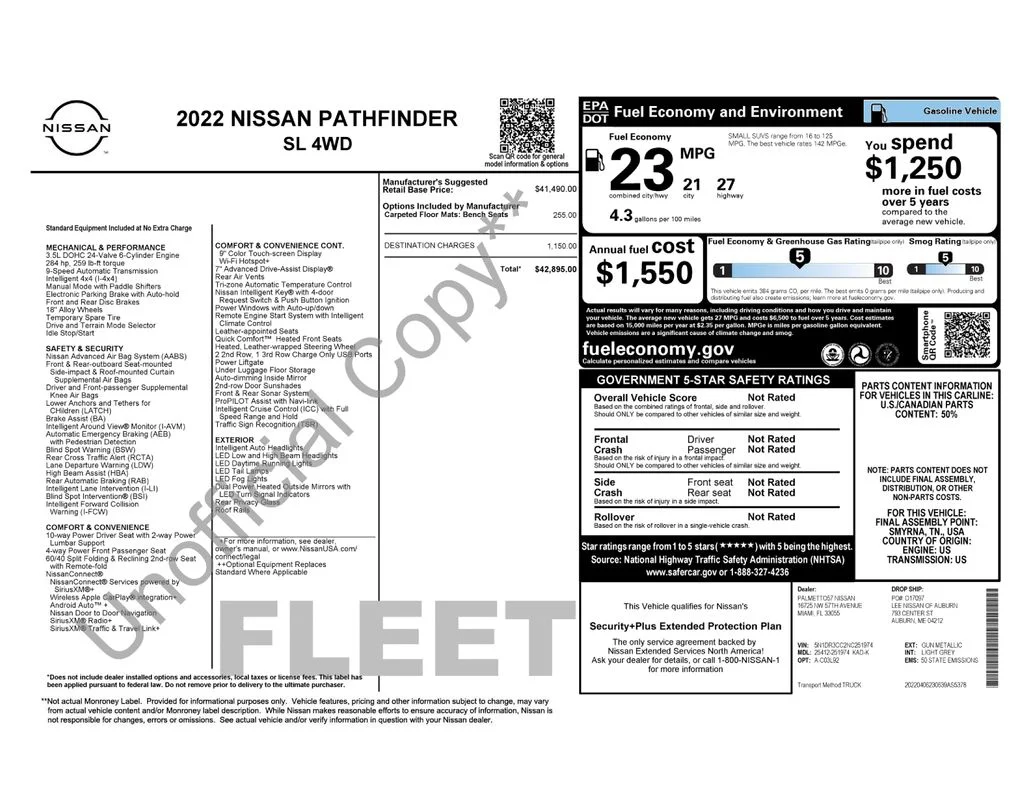 Used 2022 Gray Nissan SL image 16