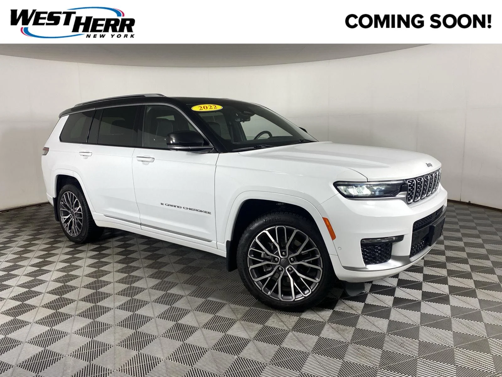Used 2022 Bright White Clearcoat Jeep Summit Reserve image 1