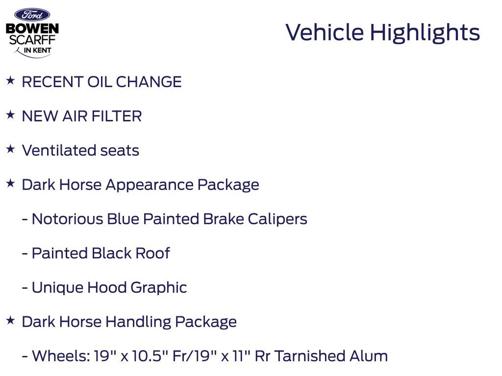 Used 2025 Blue Ford Dark Horse image 2