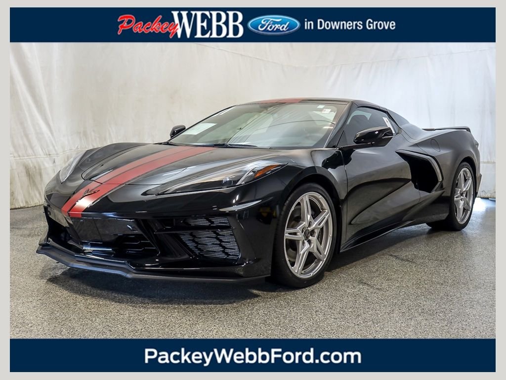Used 2021 Black Chevrolet Stingray image 1