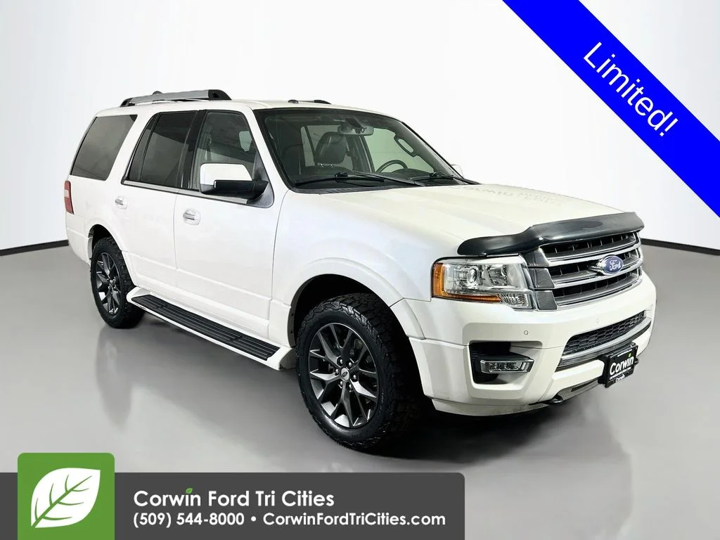 Used 2017 White Platinum Clearcoat Metallic Ford Limited image 1