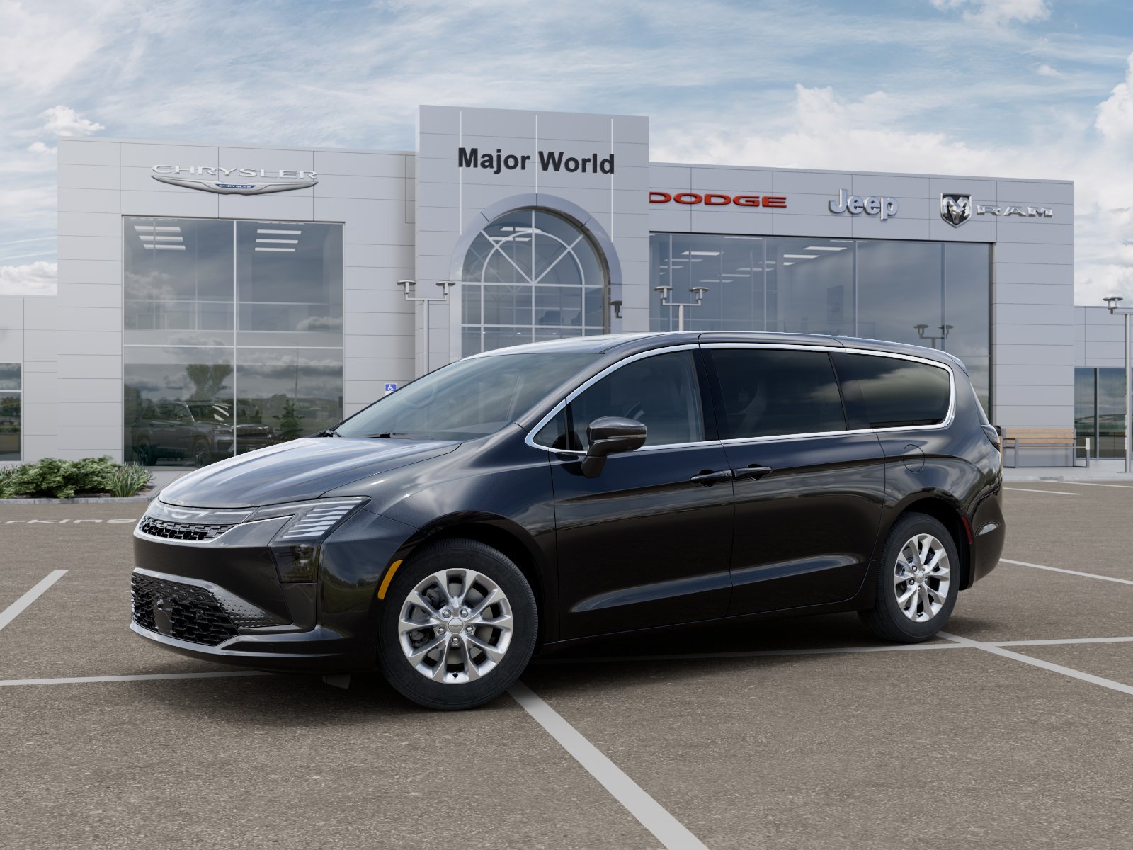New 2027 Diamond Black Crystal Pearl-Coat Exterior Paint Chrysler  image 2