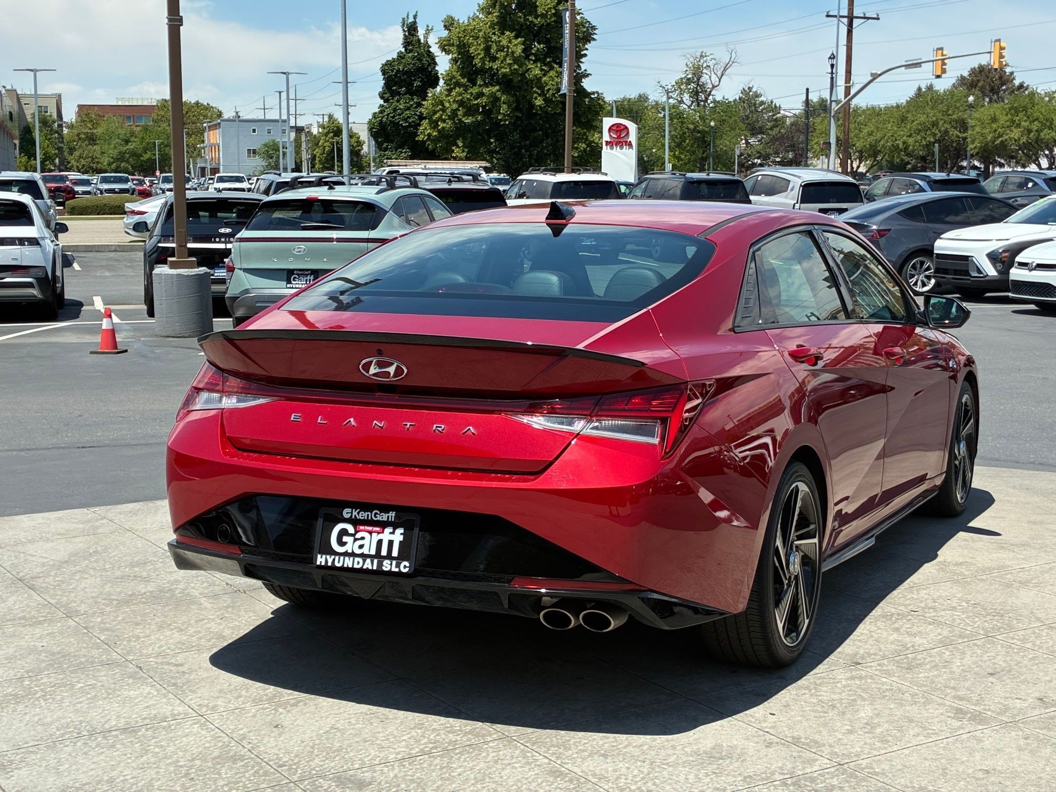 Used 2023 Scarlet Red Pearl Hyundai N Line image 4