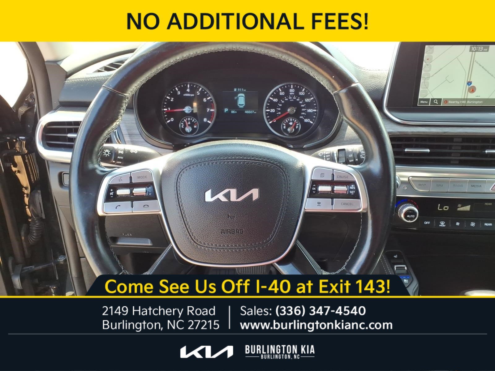 Certified Used 2022 Ebony Black Kia EX image 21