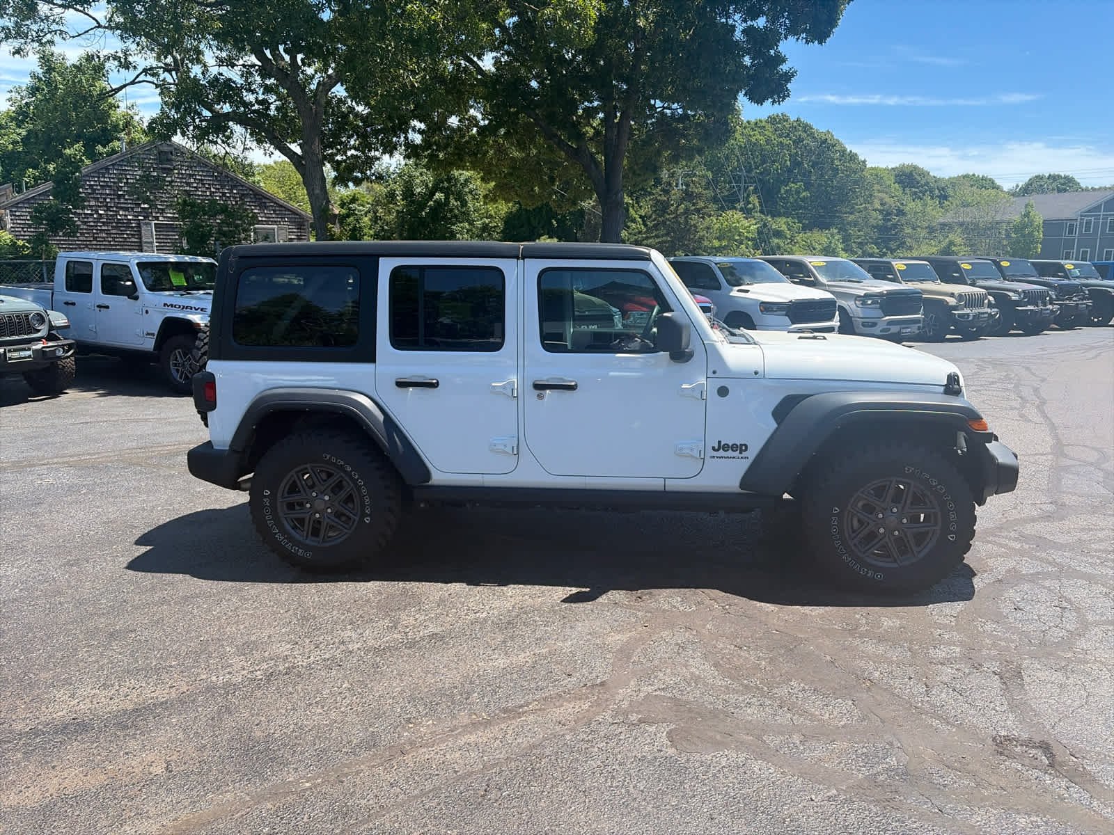 Used 2024 Bright White Clearcoat Jeep Sport S image 3