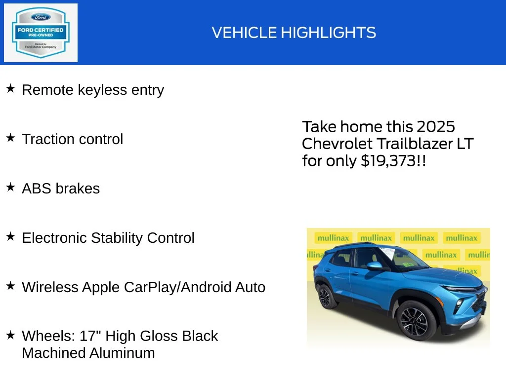Certified Used 2025 Blue Chevrolet LT image 18