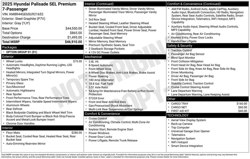 Certified Used 2025 Gray Hyundai SEL Premium image 7
