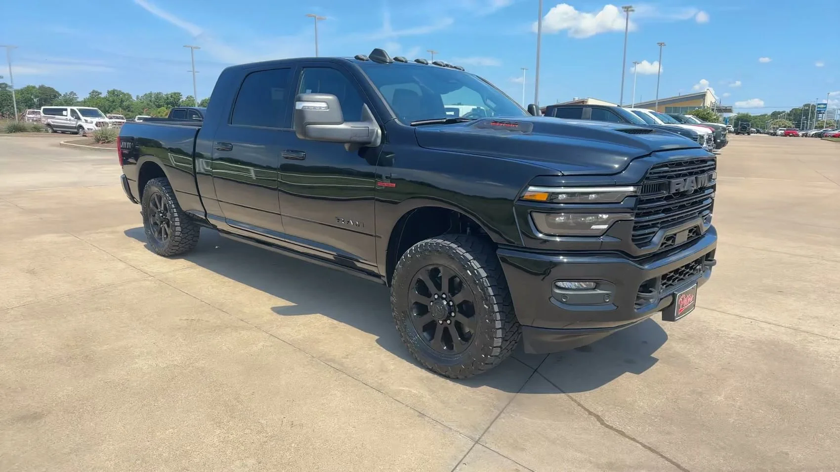 Used 2025 Diamond Black Crystal Pearlcoat Ram Laramie image 9
