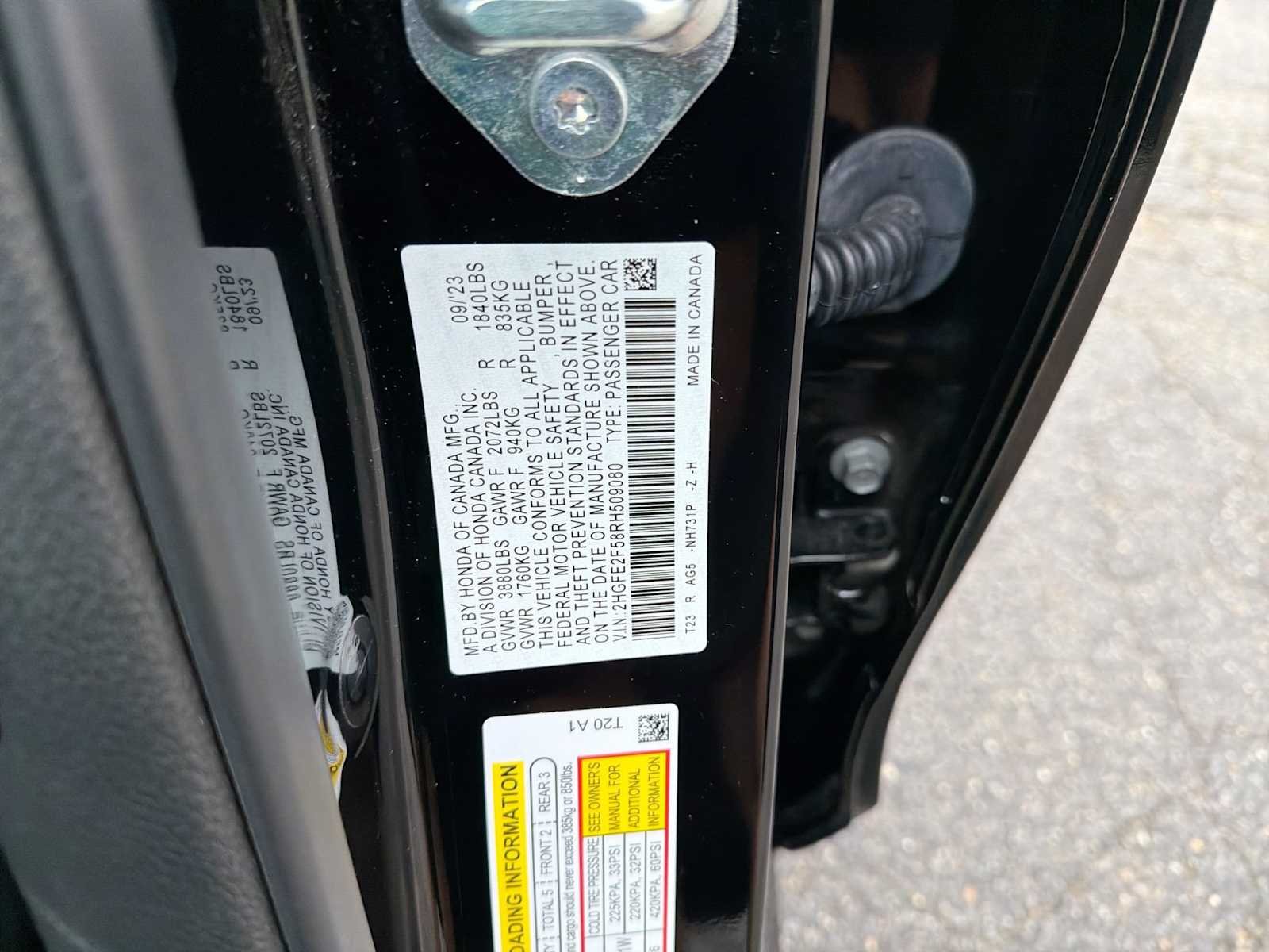 Certified Used 2024 Crystal Black Pearl Honda Sport image 33