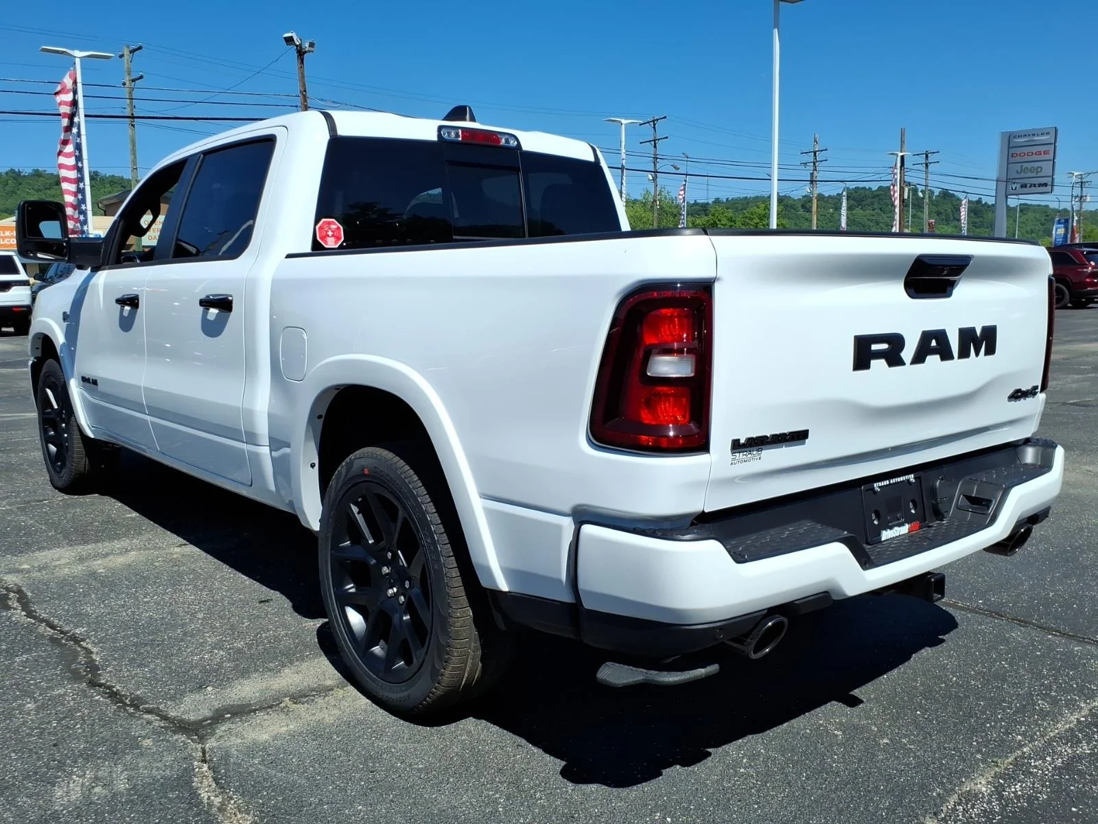 New 2026 Bright White Clear-Coat Exterior Paint RAM Laramie image 3
