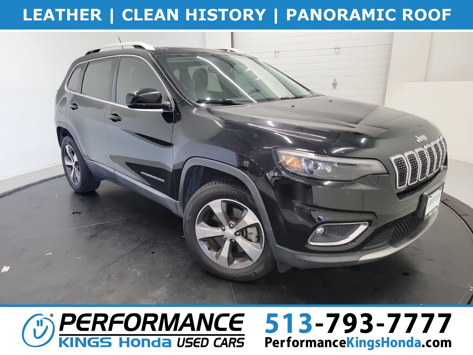 Used 2020 Diamond Black Crystal Pearlcoat Jeep Limited image 1