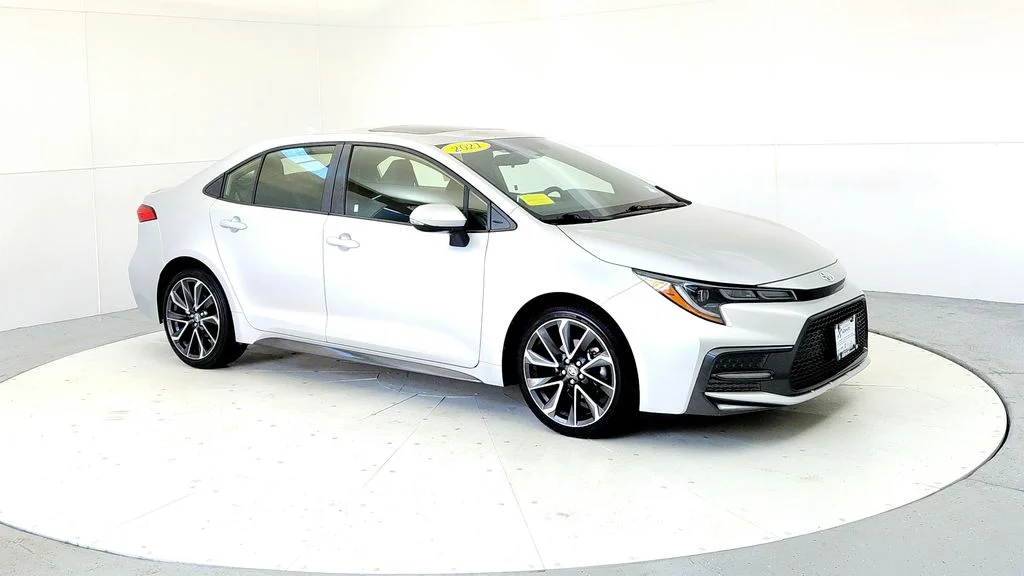 Certified Used 2021 Silver Toyota SE image 7