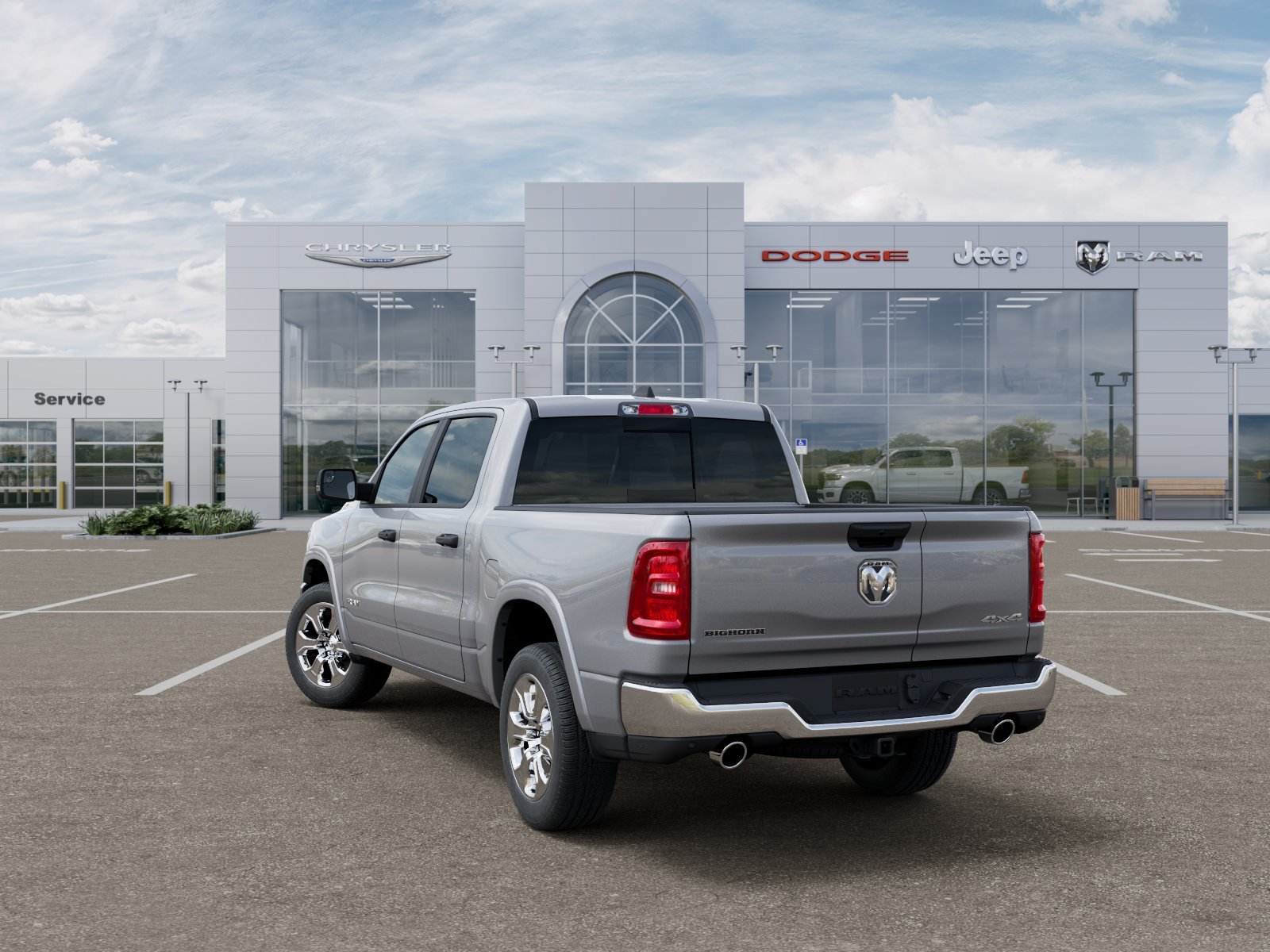 New 2026 Billet Silver Metallic Clear-Coat Exterior Paint RAM Big Horn/Lone Star image 36