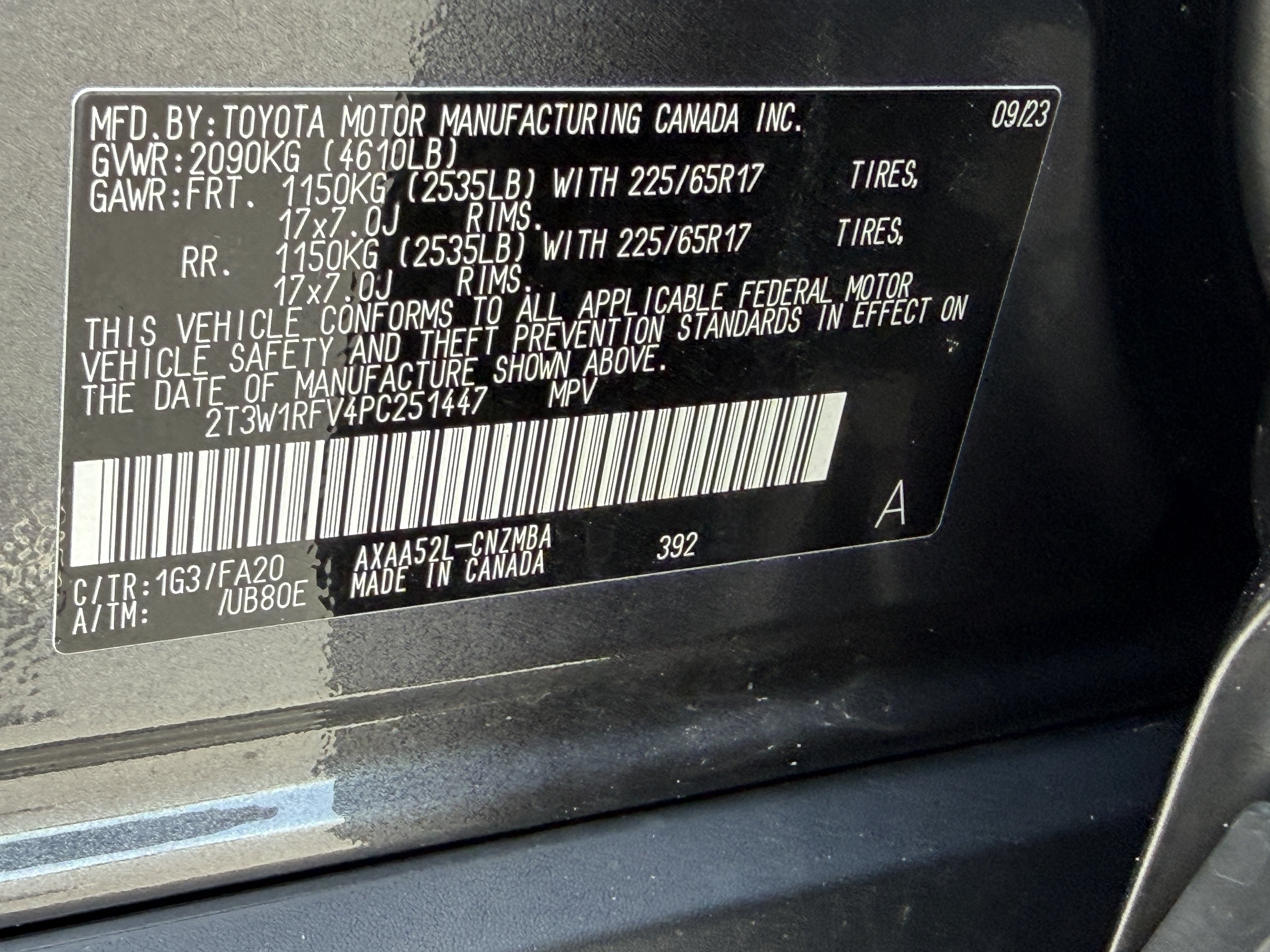 Used 2023 Magnetic Gray Metallic Toyota XLE image 39