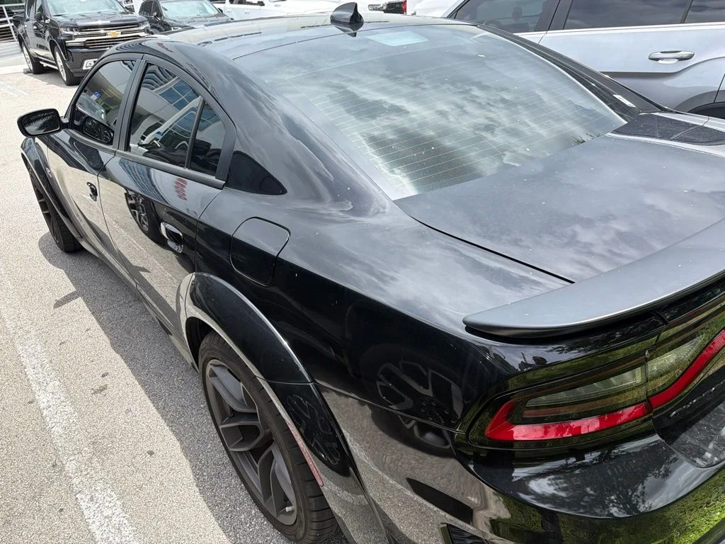 Used 2022 Pitch Black Clearcoat Dodge R/T Scat Pack Widebody image 8