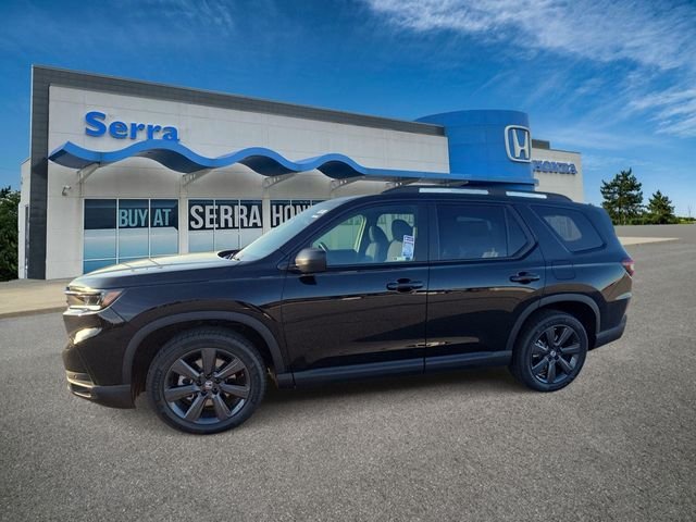 Certified Used 2025 Crystal Black Pearl Honda Sport image 1
