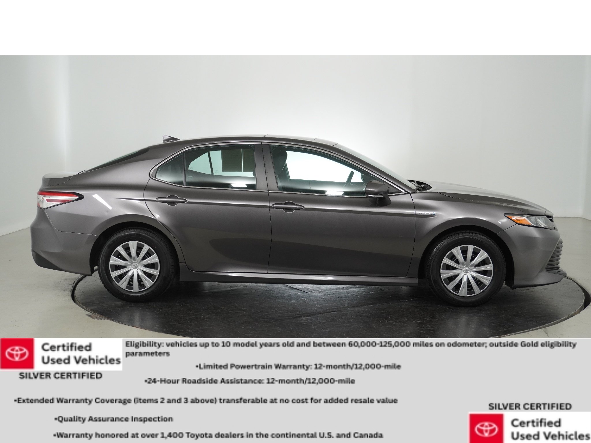 Certified Used 2020 Predawn Gray Mica Toyota Hybrid LE image 2