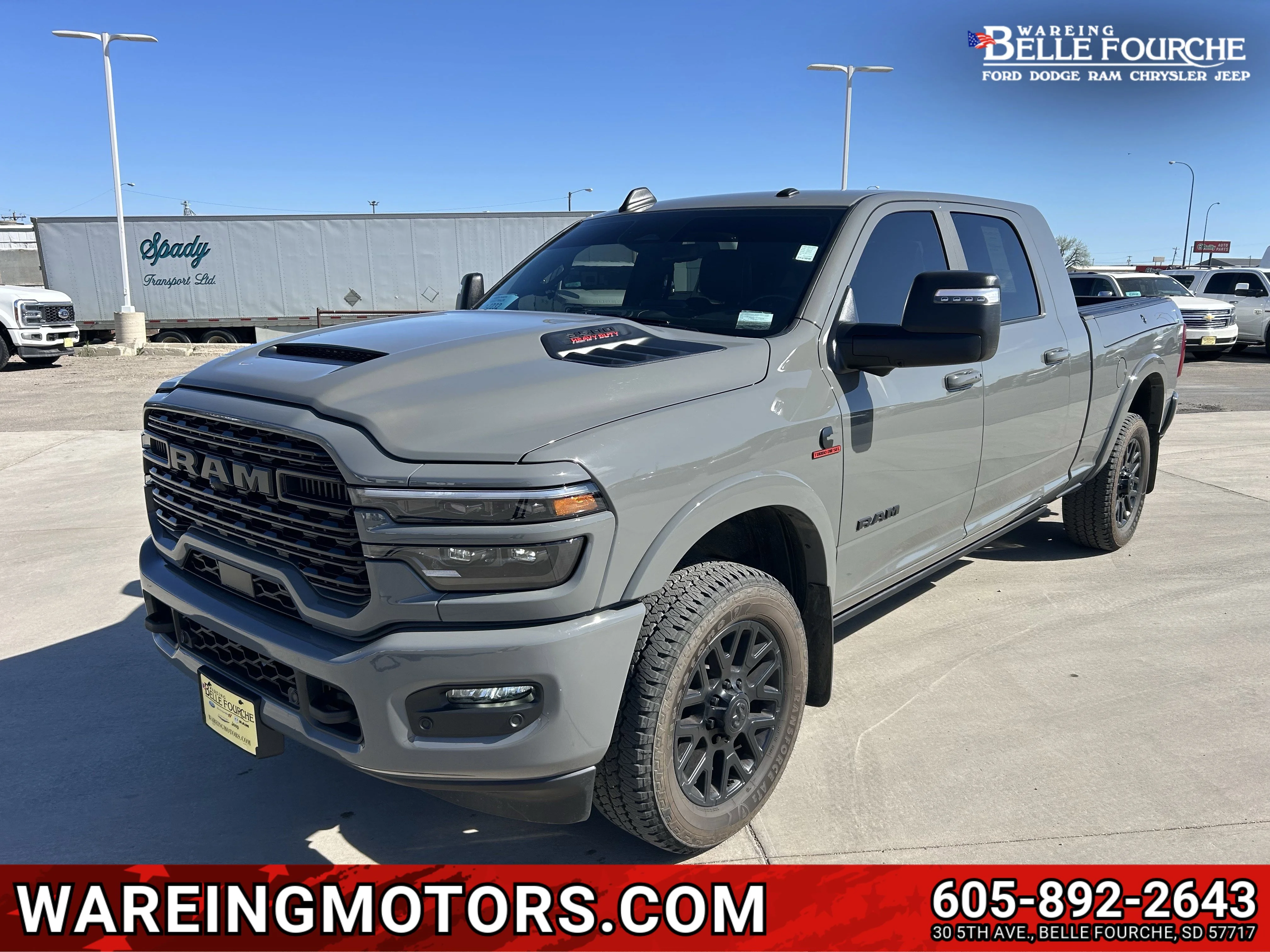 Used 2025 Ceramic Gray Clearcoat Ram Limited image 1