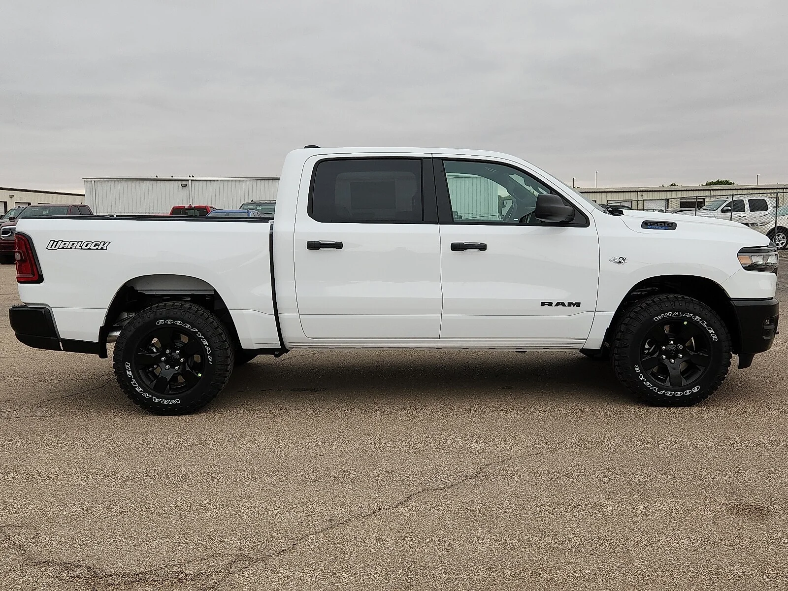 New 2026 Bright White Clear-Coat  Paint Ram WARLOCK CREW CAB 4X4 5