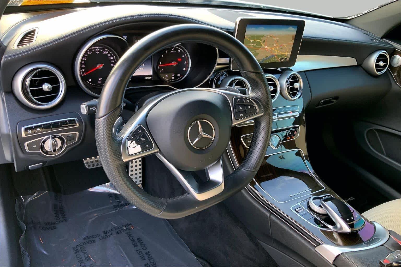 Used 2017 designo Diamond White Metallic Mercedes-Benz C 300 image 6