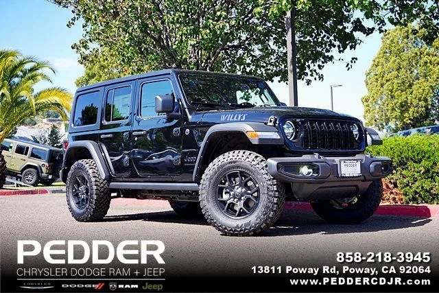 New 2026 Black Clear-Coat Exterior Paint Jeep Willys image 1