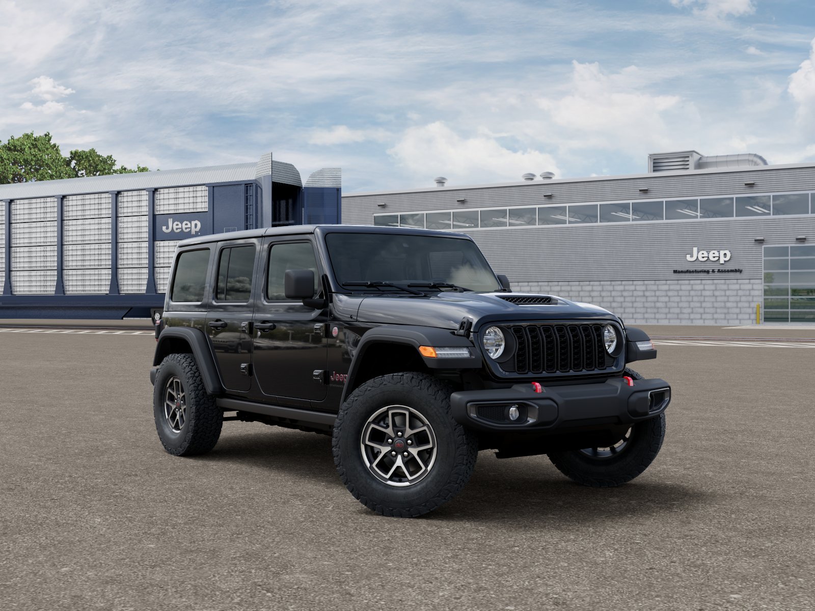New 2026 Black Clear-Coat Exterior Paint Jeep Rubicon image 3