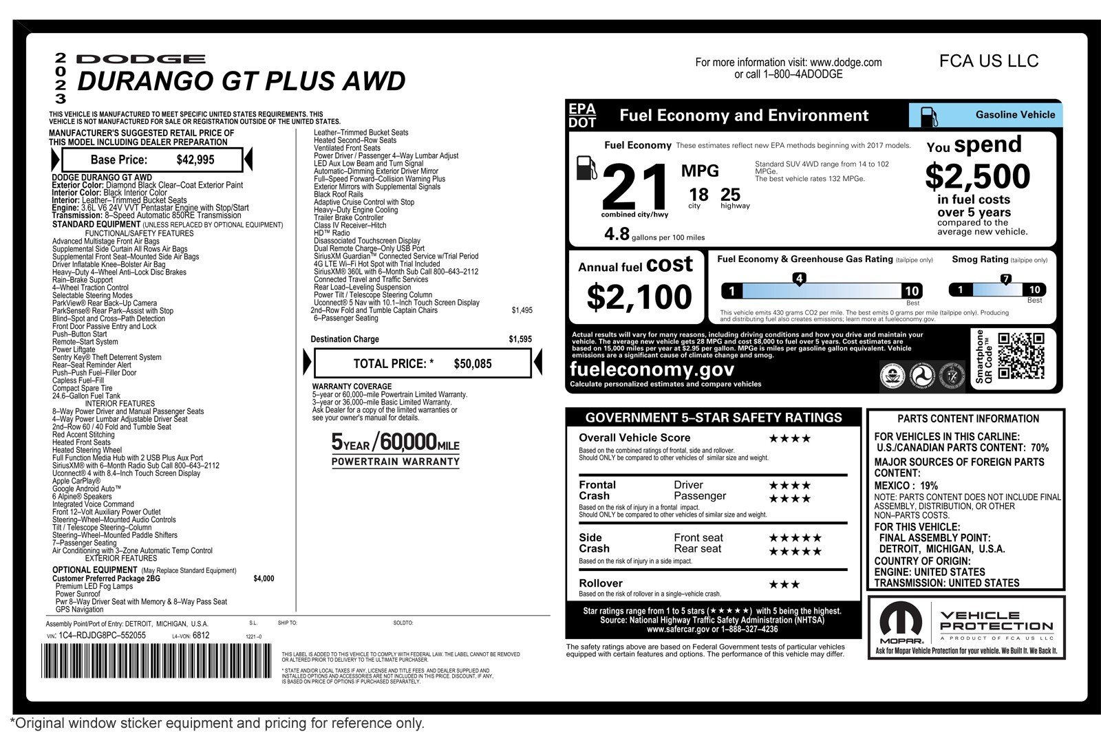 Used 2023 DB Black Clearcoat Dodge GT AWD image 2