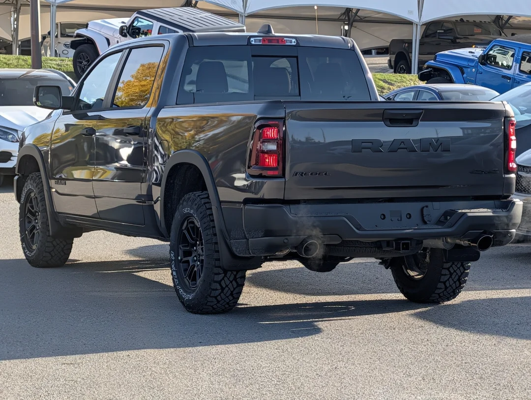 New 2026 Grey RAM Rebel - - 4x4 - All-Terrain Tires - Heated Front Seats - Trailer Brake Control & More! image 6