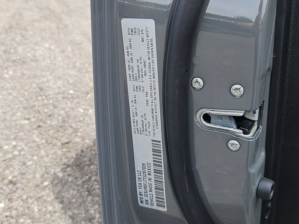 New 2026 Ceramic Gray Clear-Coat Exterior Paint RAM Laramie image 29