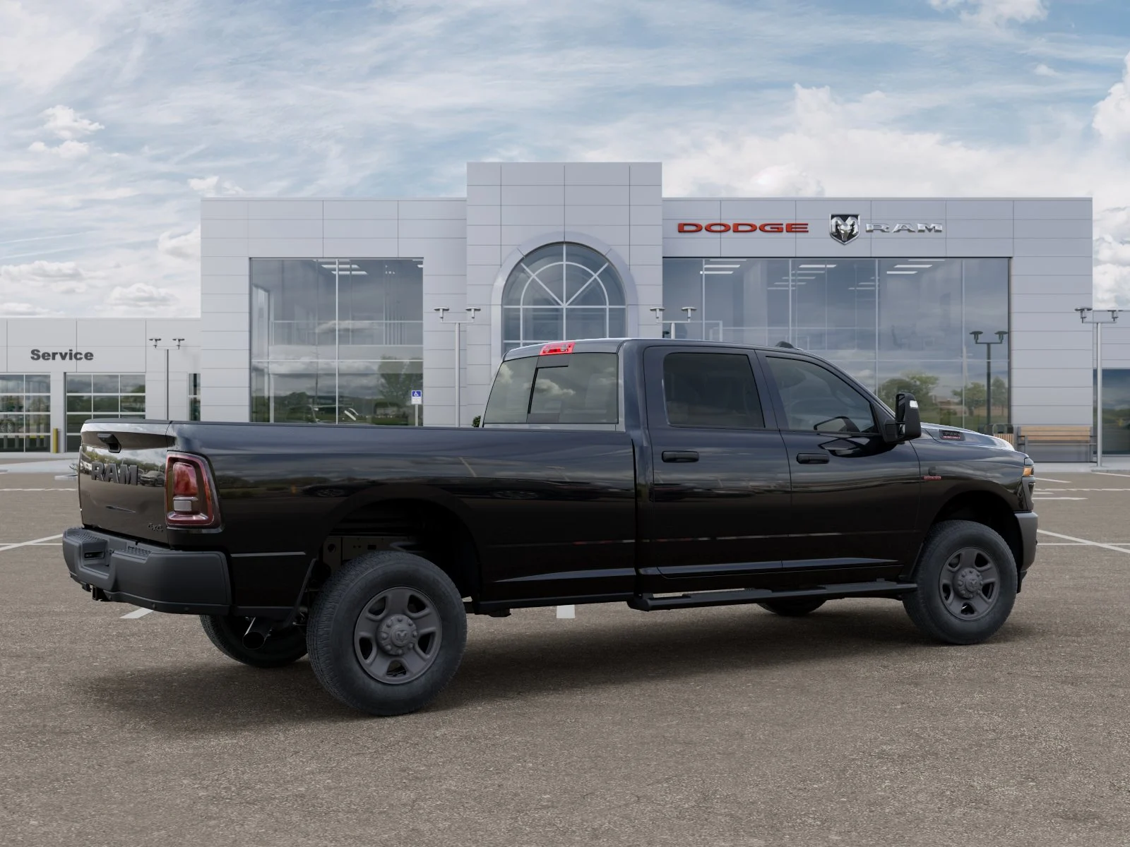 New 2026 Diamond Black Crystal Pearl-Coat Exterior Paint RAM Tradesman image 31