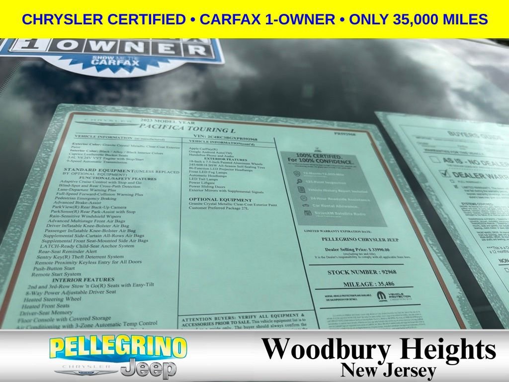 Certified Used 2023 Gray Chrysler Touring L image 11