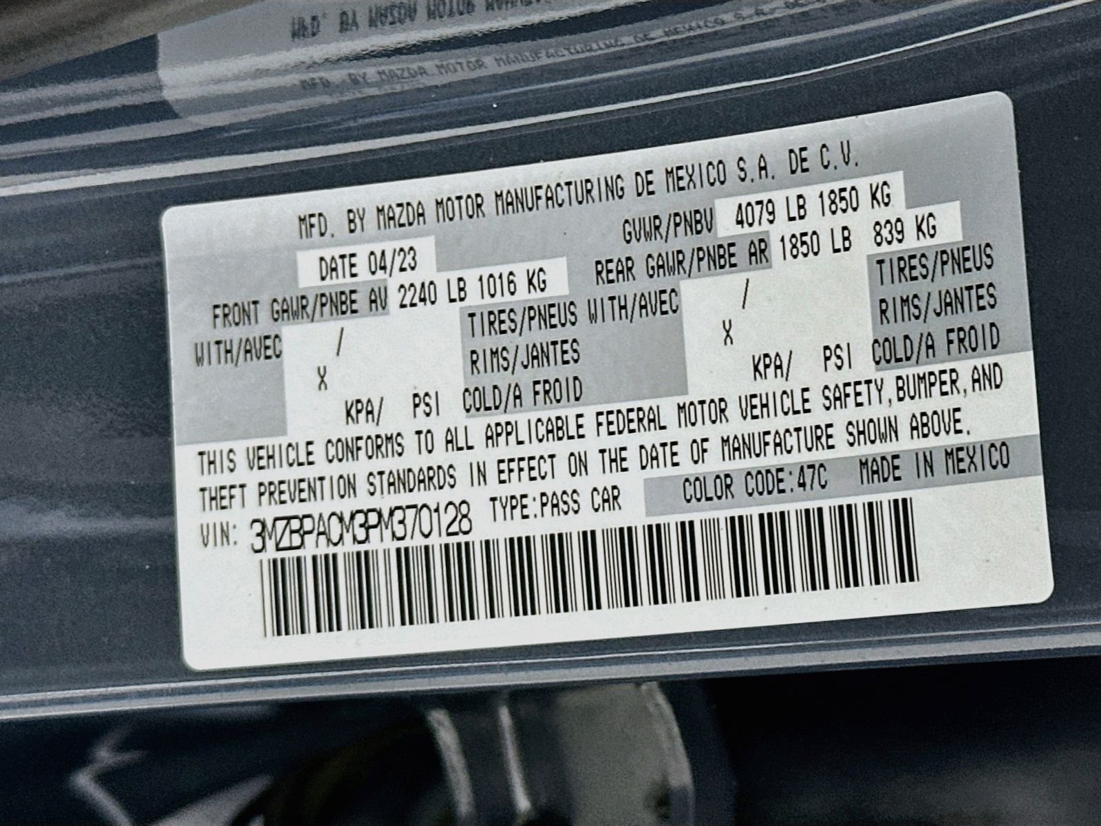 Used 2023 Polymetal Gray Metallic Mazda 2.5 S Carbon Edition image 33