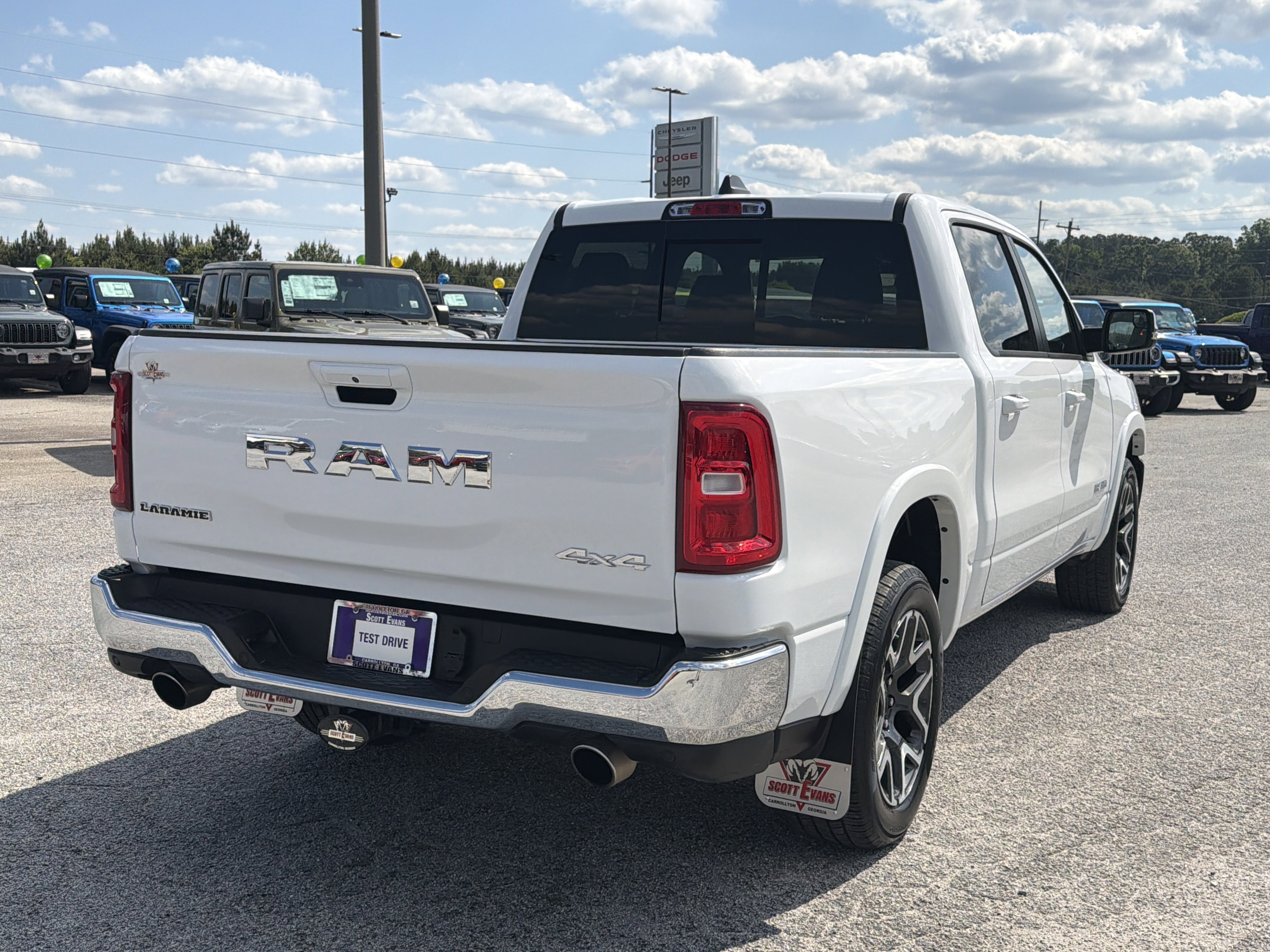 Used 2025 Bright White Clearcoat Ram Laramie image 8